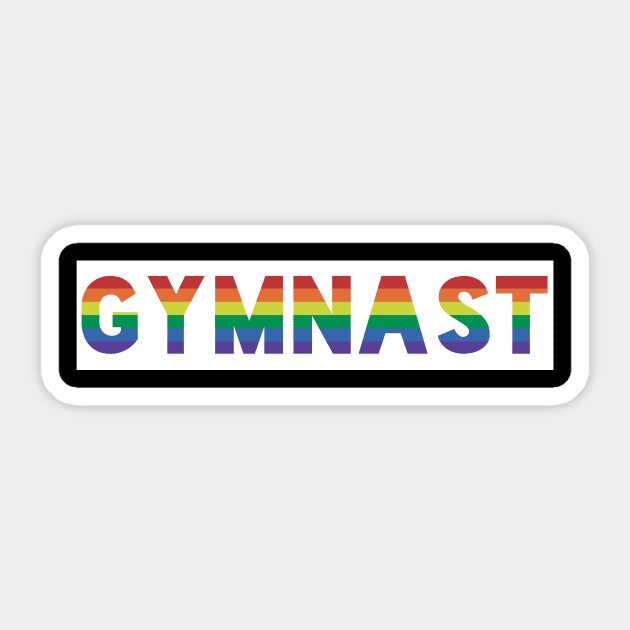 GYMNAST GAY PRIDE Sticker by QCult